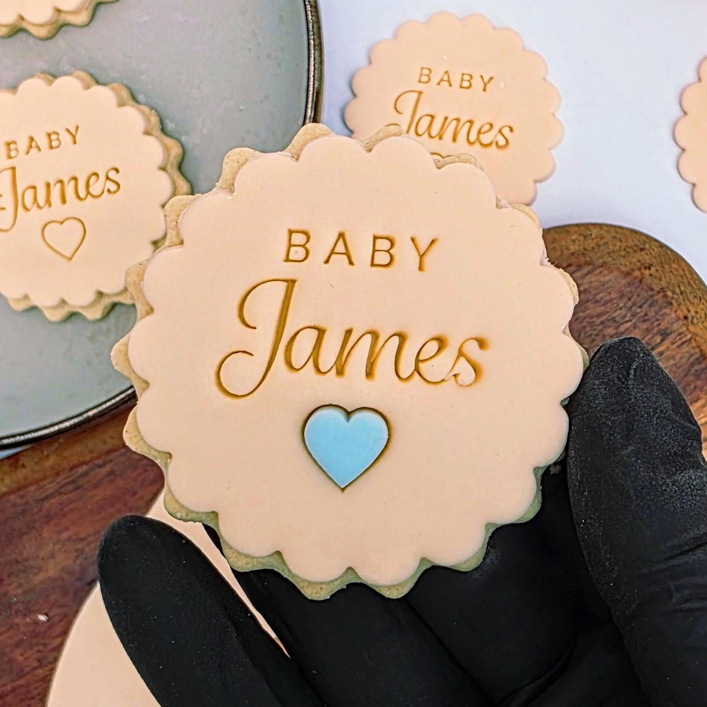 Custom Baby Name Fondant Cookie Stamp and Cutter