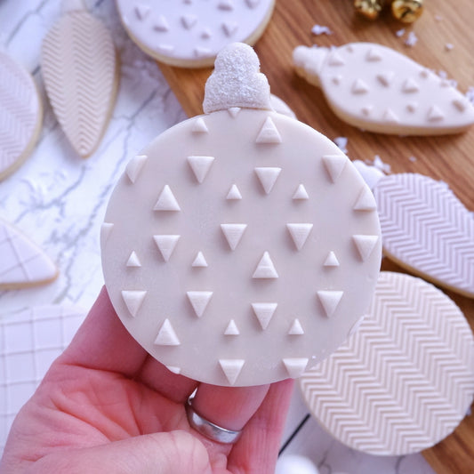 Geo Pattern -  Triangles and Bauble Cutter image 0