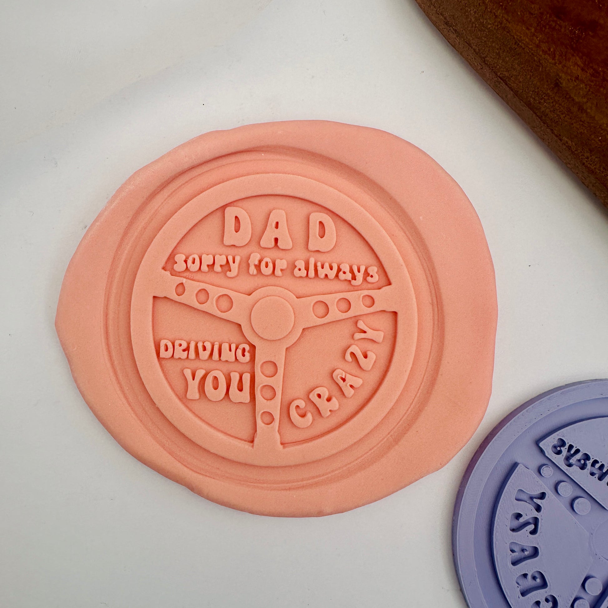 Dad sorry for always driving you crazy -PLA stamp and cutter image 0