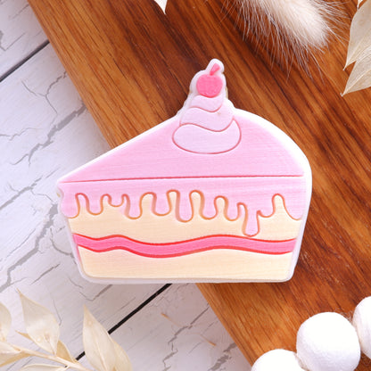 Drip cake slice- Deboss stamp with matching cutters image 0