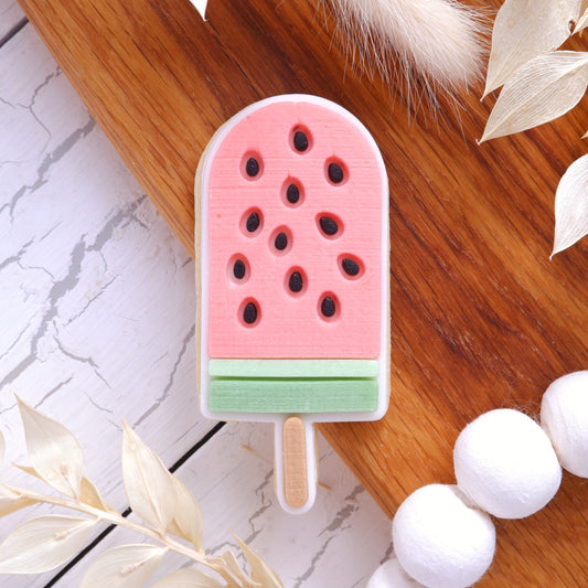 Melon lolly pop - Deboss stamp with matching cutters image 0