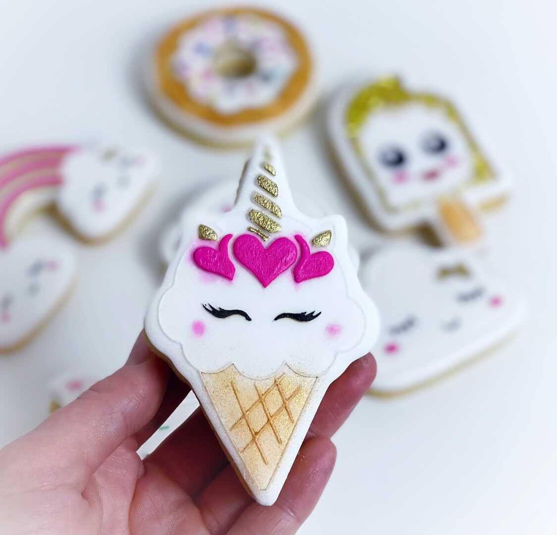 Unicorn Ice Cream - Deboss Cutter Combo image 1