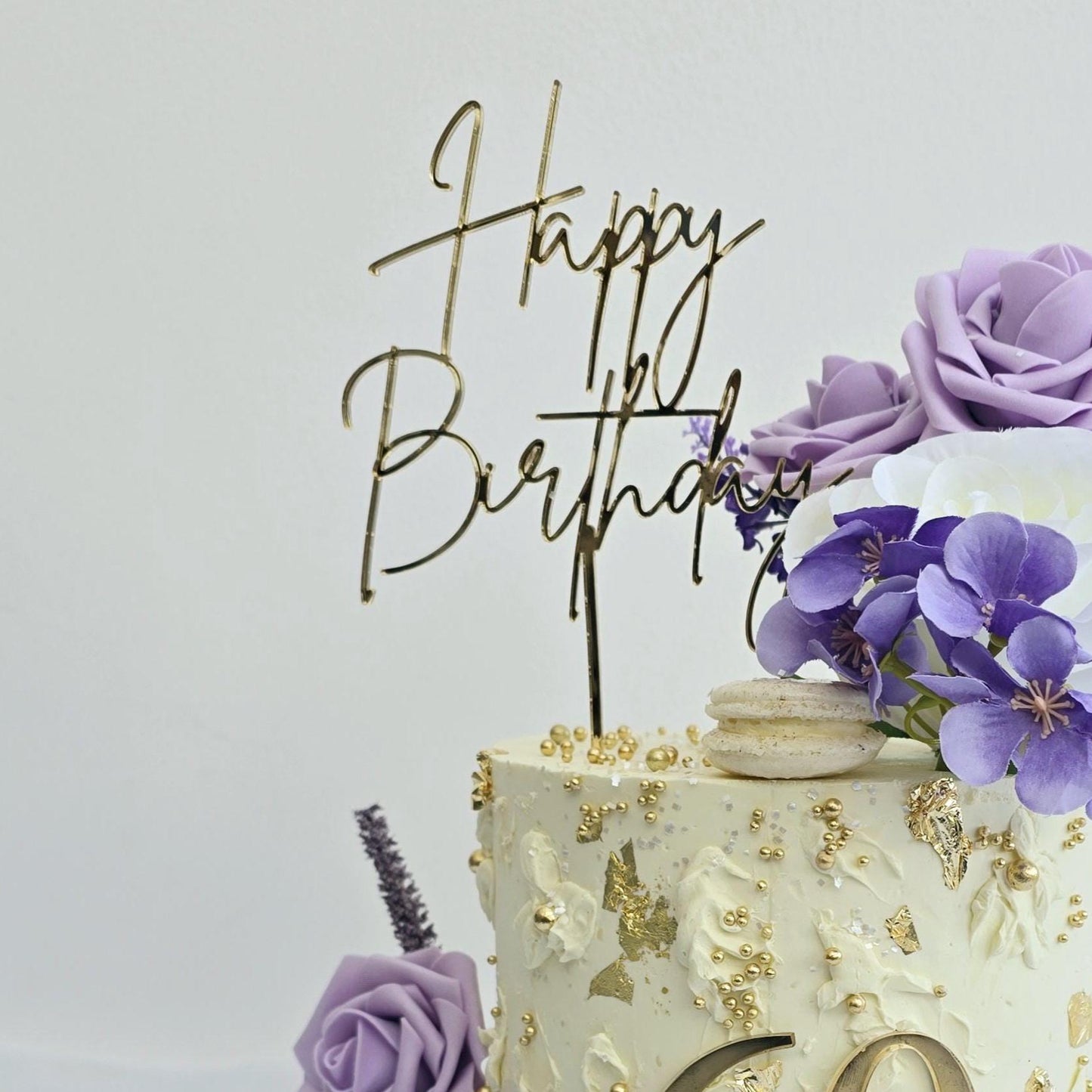 Happy Birthday cake topper, acrylic cake topper, cake charm