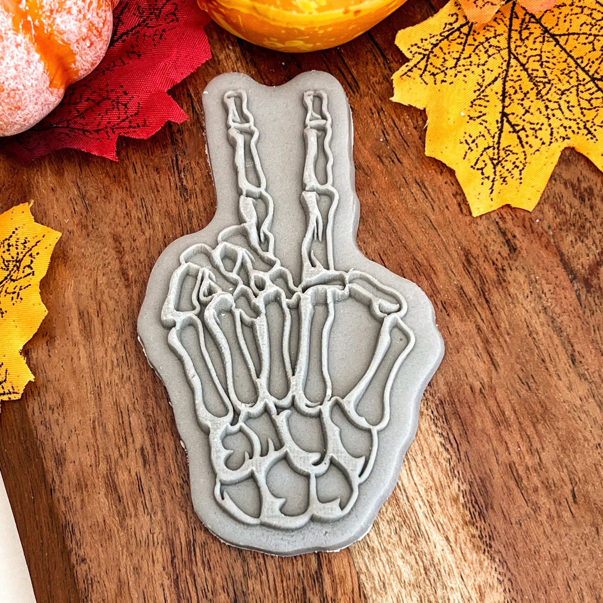 HALLOWEEN - skeleton hand - Deboss & Matching Cutter image 0