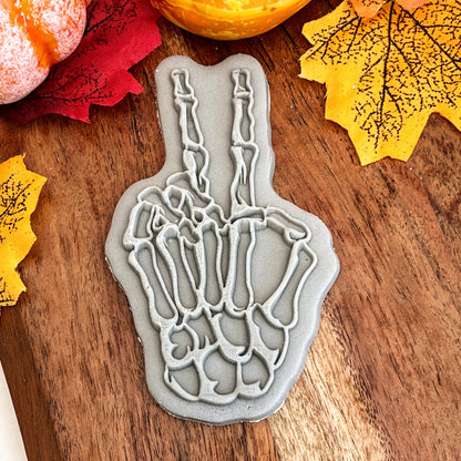 HALLOWEEN - skeleton hand - Deboss & Matching Cutter image 0