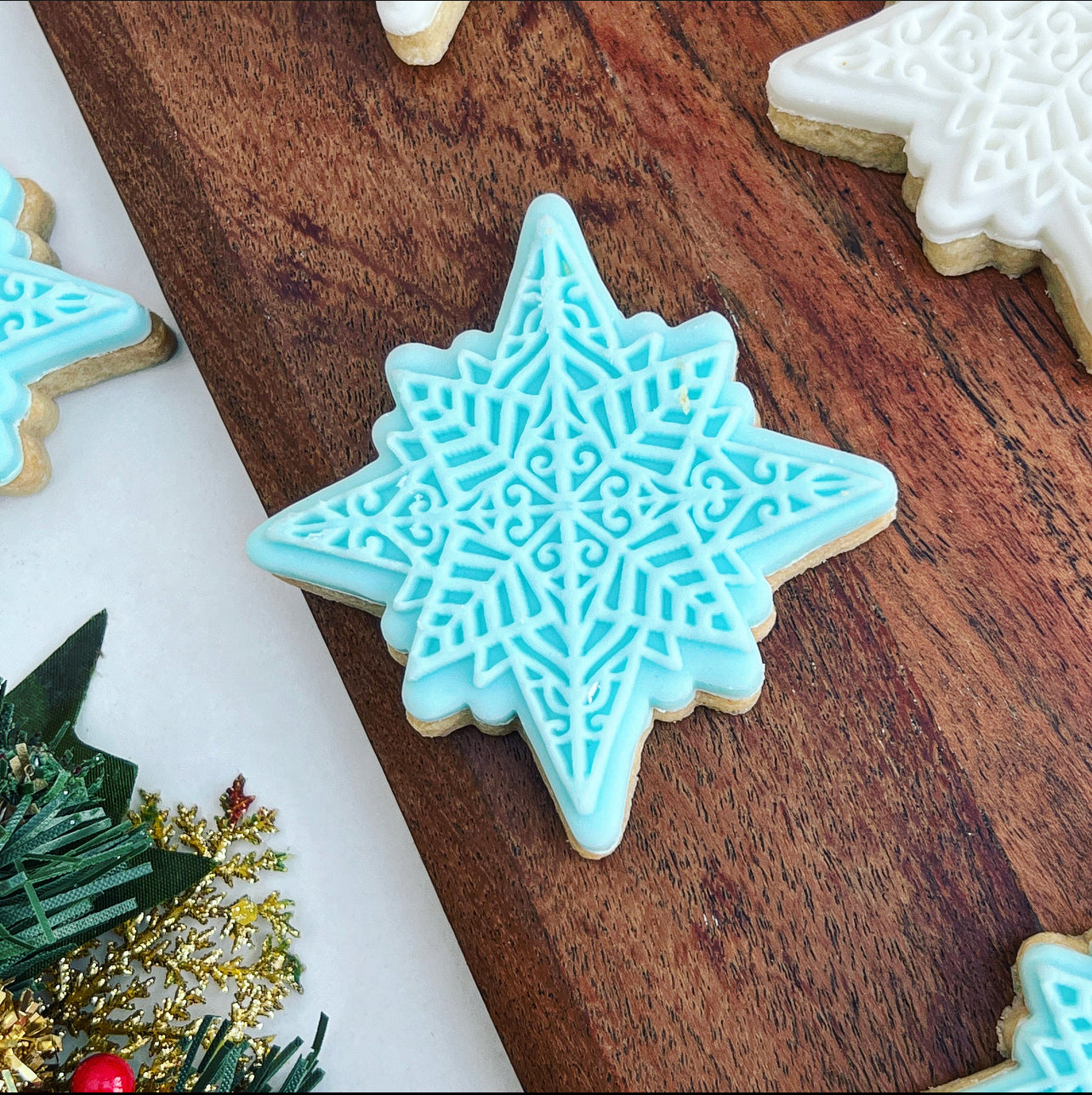 Christmas - Star Deboss and Matching Cutter image 1