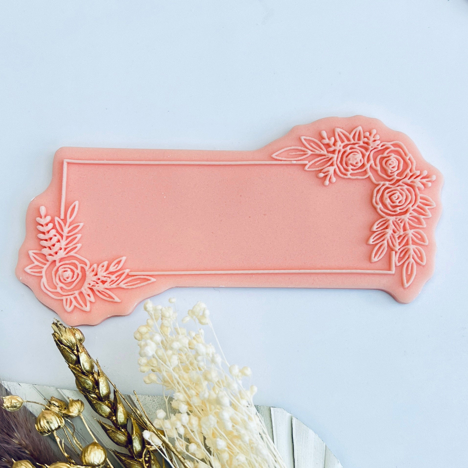 Mother`s Day - flower Board  - Deboss Stamp and Matching Cut image 0