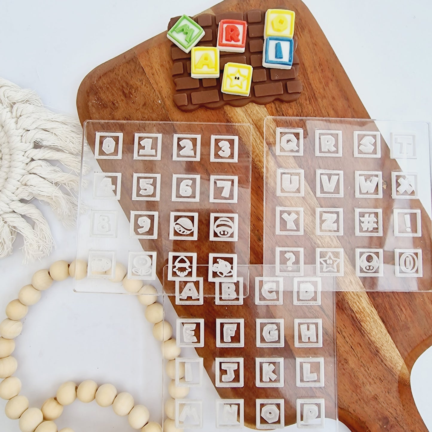 MARIO FONT LETTER BLOCKS image 1