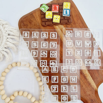 MARIO FONT LETTER BLOCKS image 1