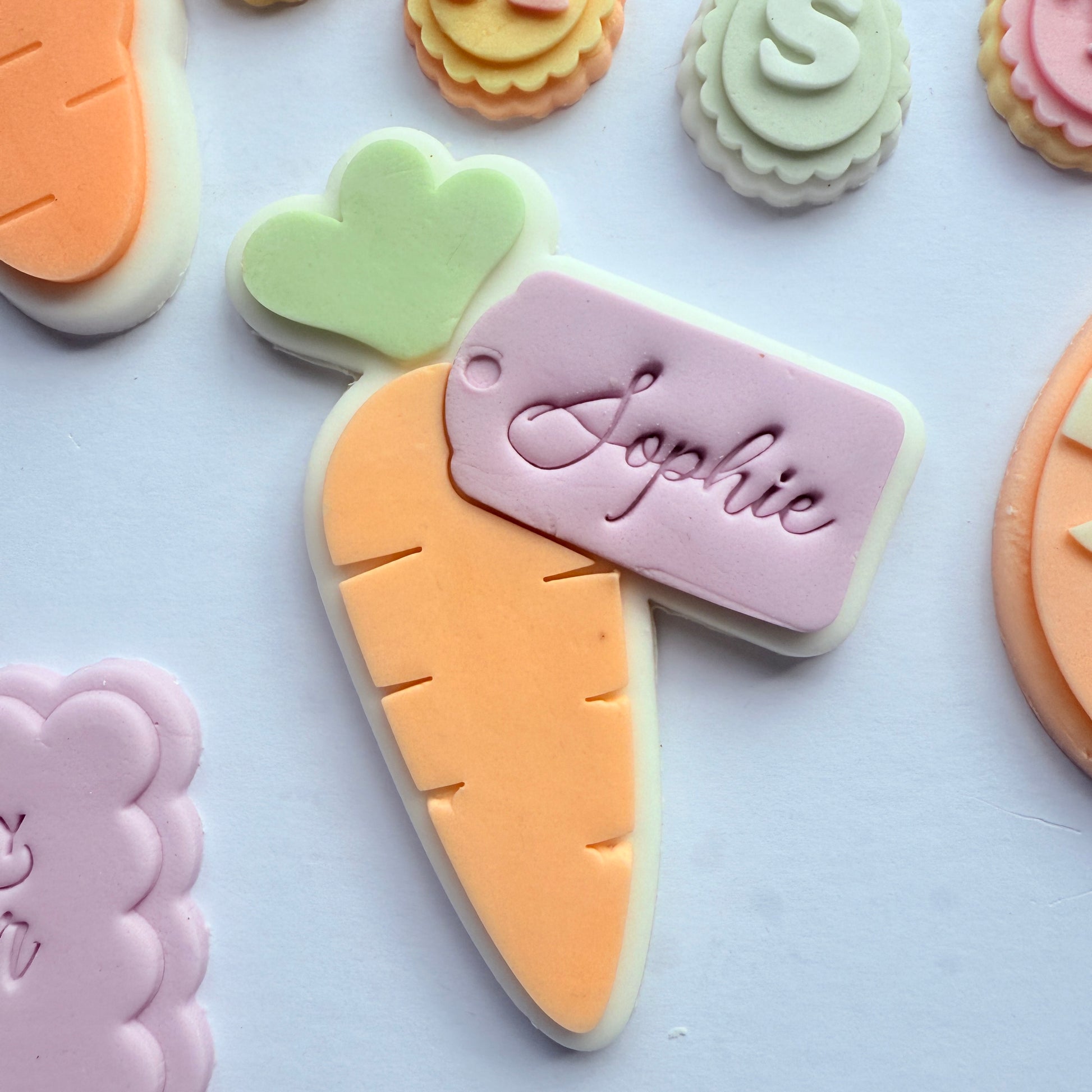 Carrot with tag - PLA embosser and matching cutter image 0