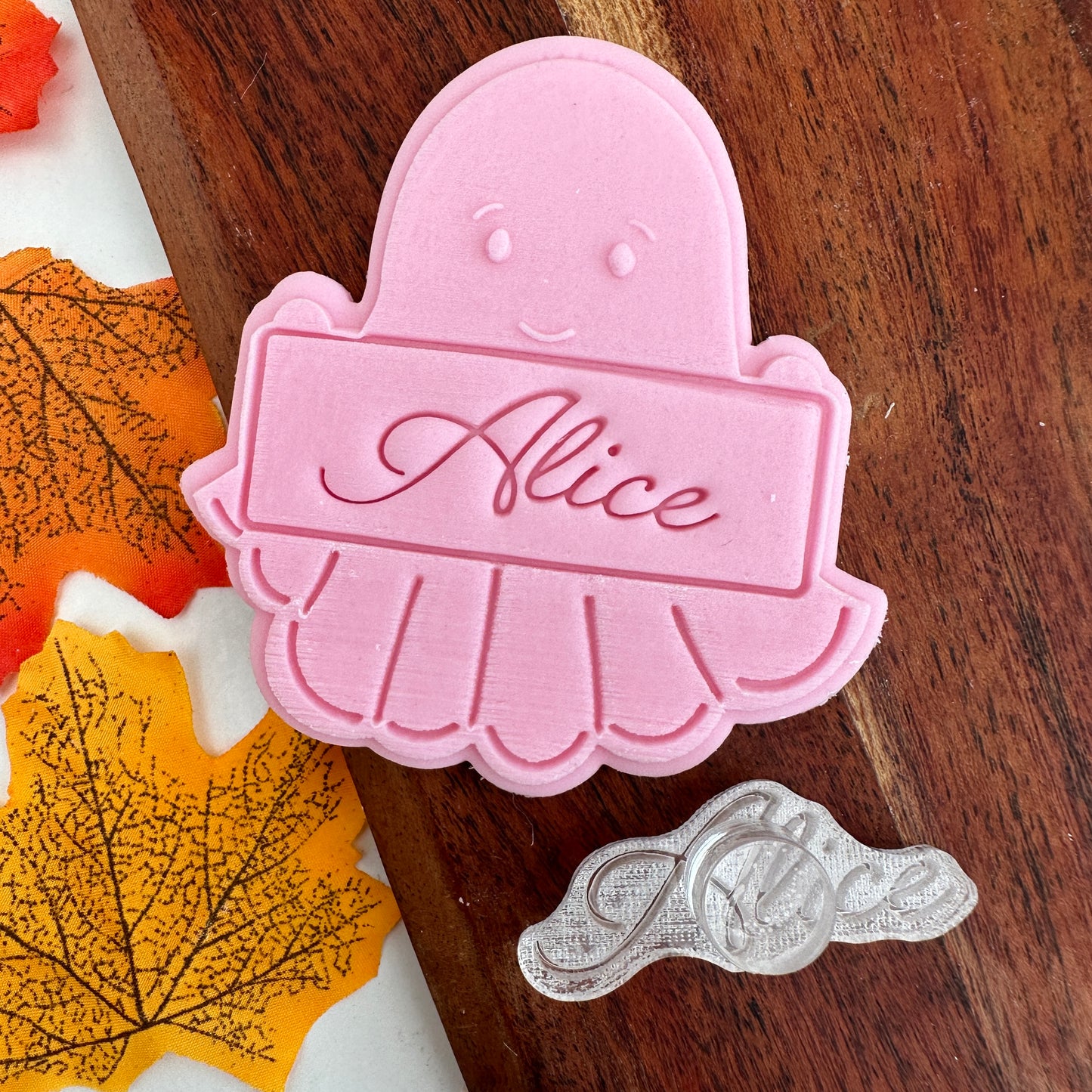 Cute Ghost with a board image 0