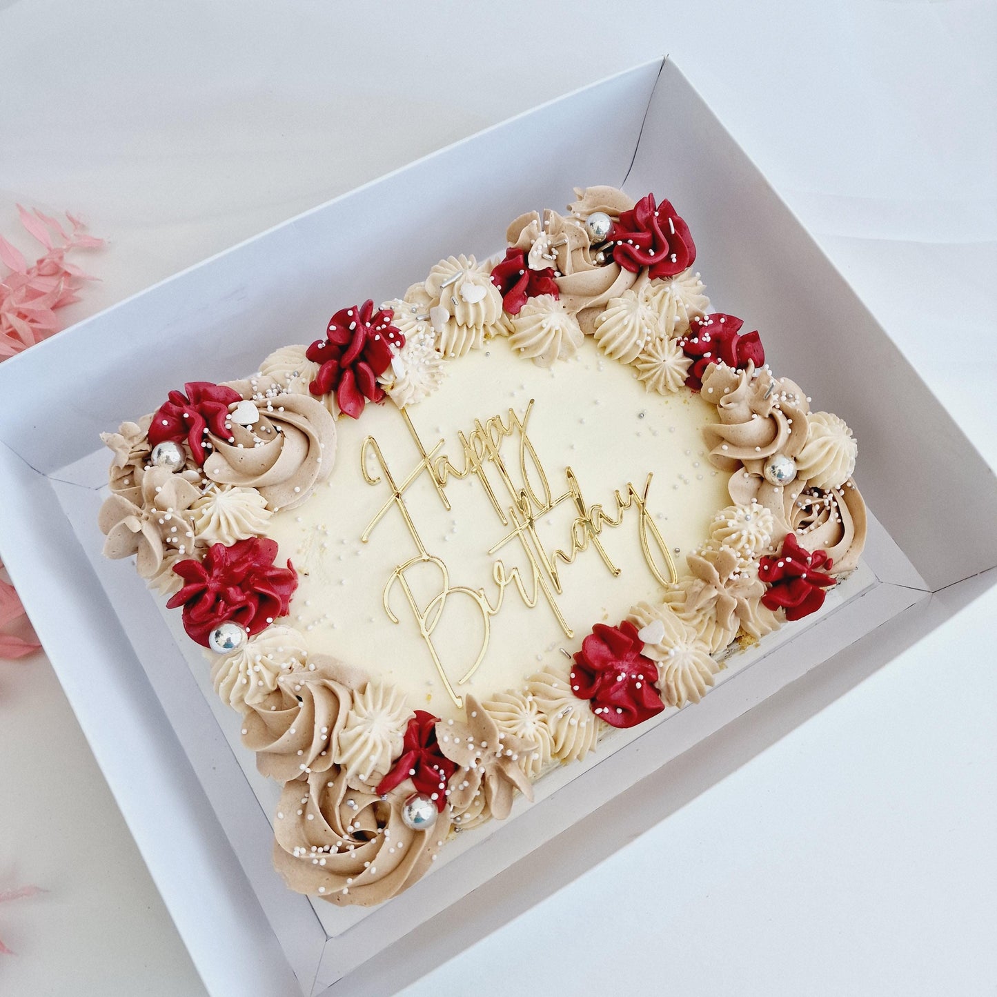 Happy Birthday cake charm, acrylic cake topper