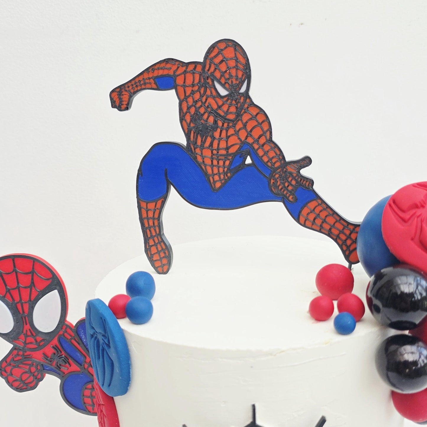 Spider-Man Cake Toppers | Superhero Birthday Party Decorations | Boys Cake Topper Set | Spiderman Theme Party Supplies