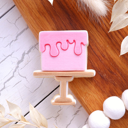 Drip Cake - Deboss stamp with matching cutters image 0