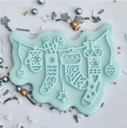 Christmas - Stockings Deboss and Matching Cutter image 0