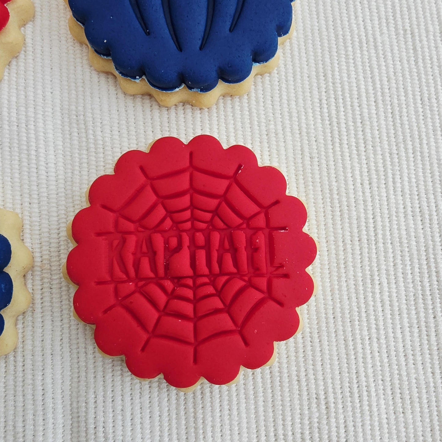 Custom Spider Man Fondant Cookie Stamp and Cutter Set
