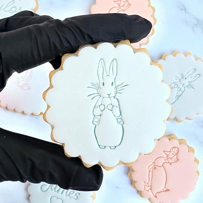 Custom Cute rabbit Cookie Stamp Set