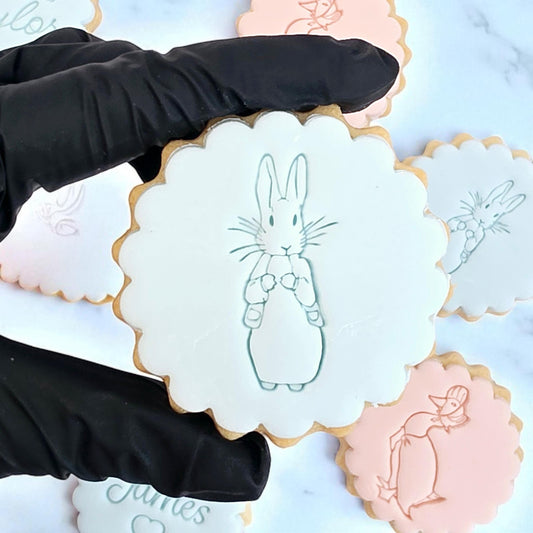 Custom Cute rabbit Cookie Stamp Set