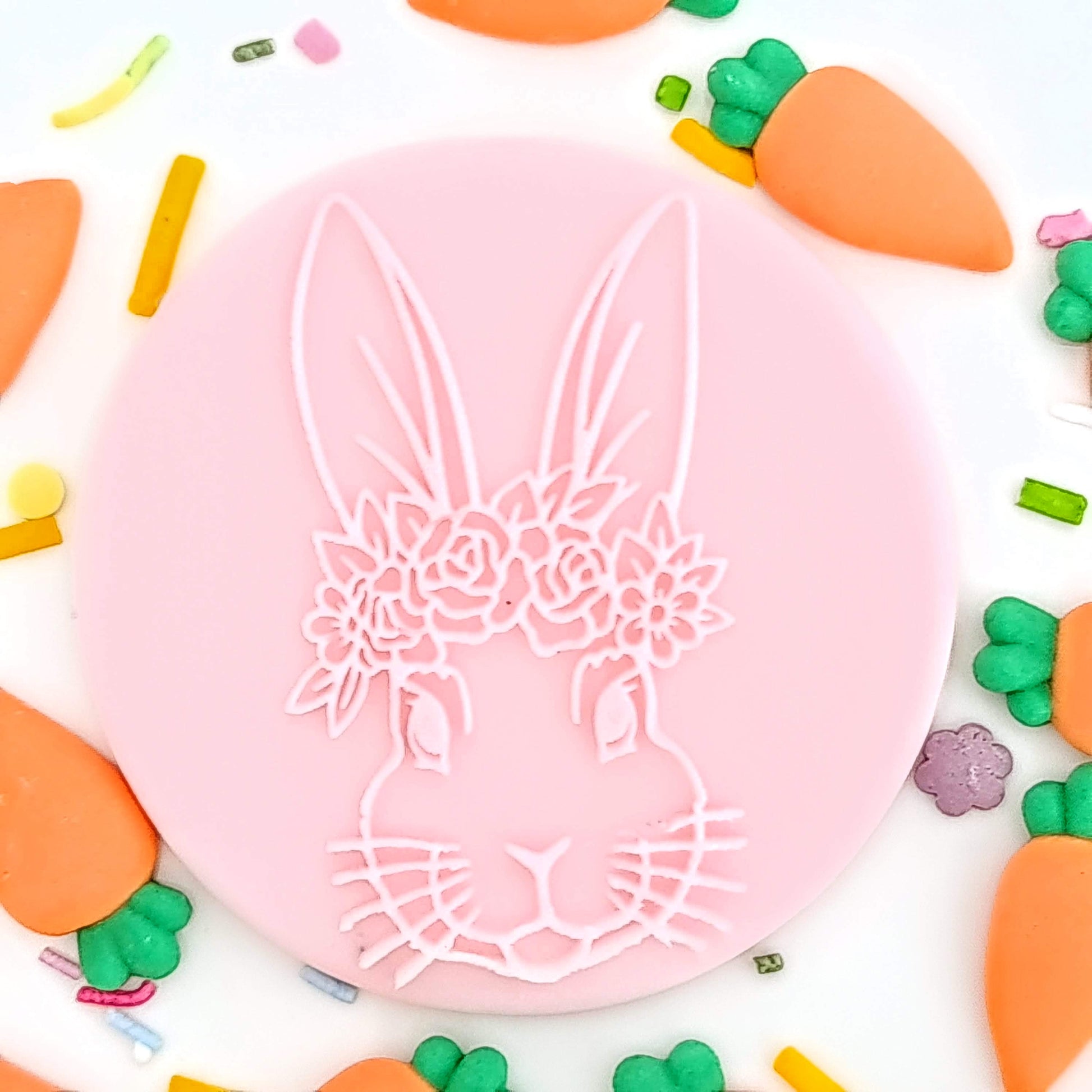 Bunny With Flowers image 0