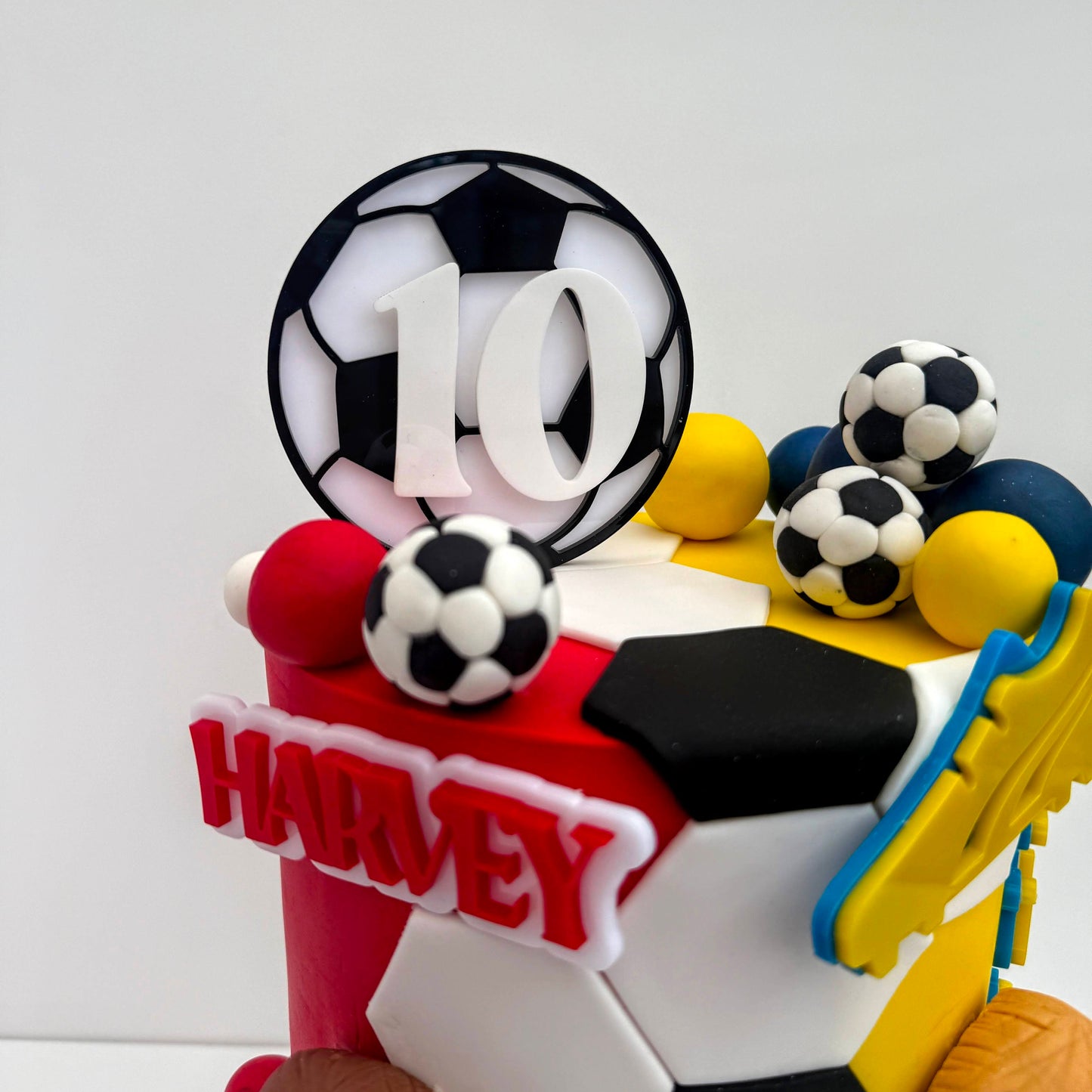 Personalised Football topper set