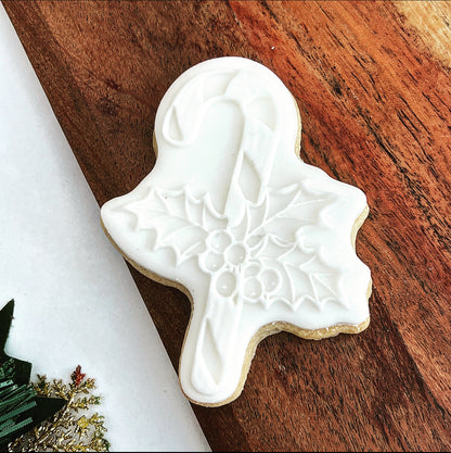 Christmas - Candy cane Deboss and Matching Cutter image 1