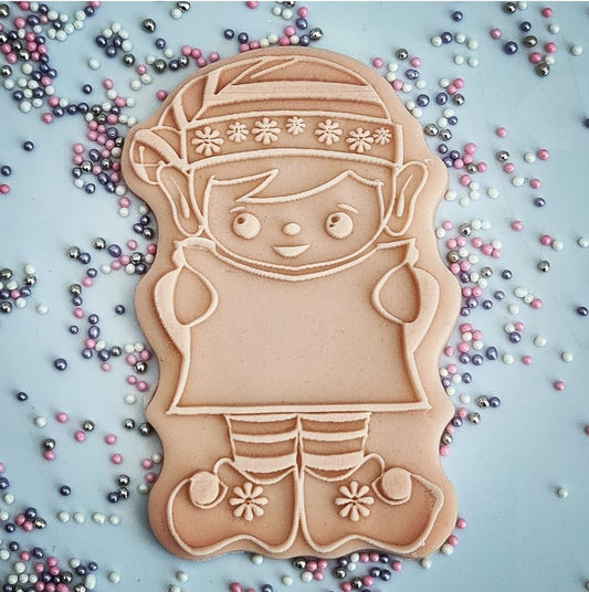 Christmas - Little Elf Deboss and Matching Cutter image 0