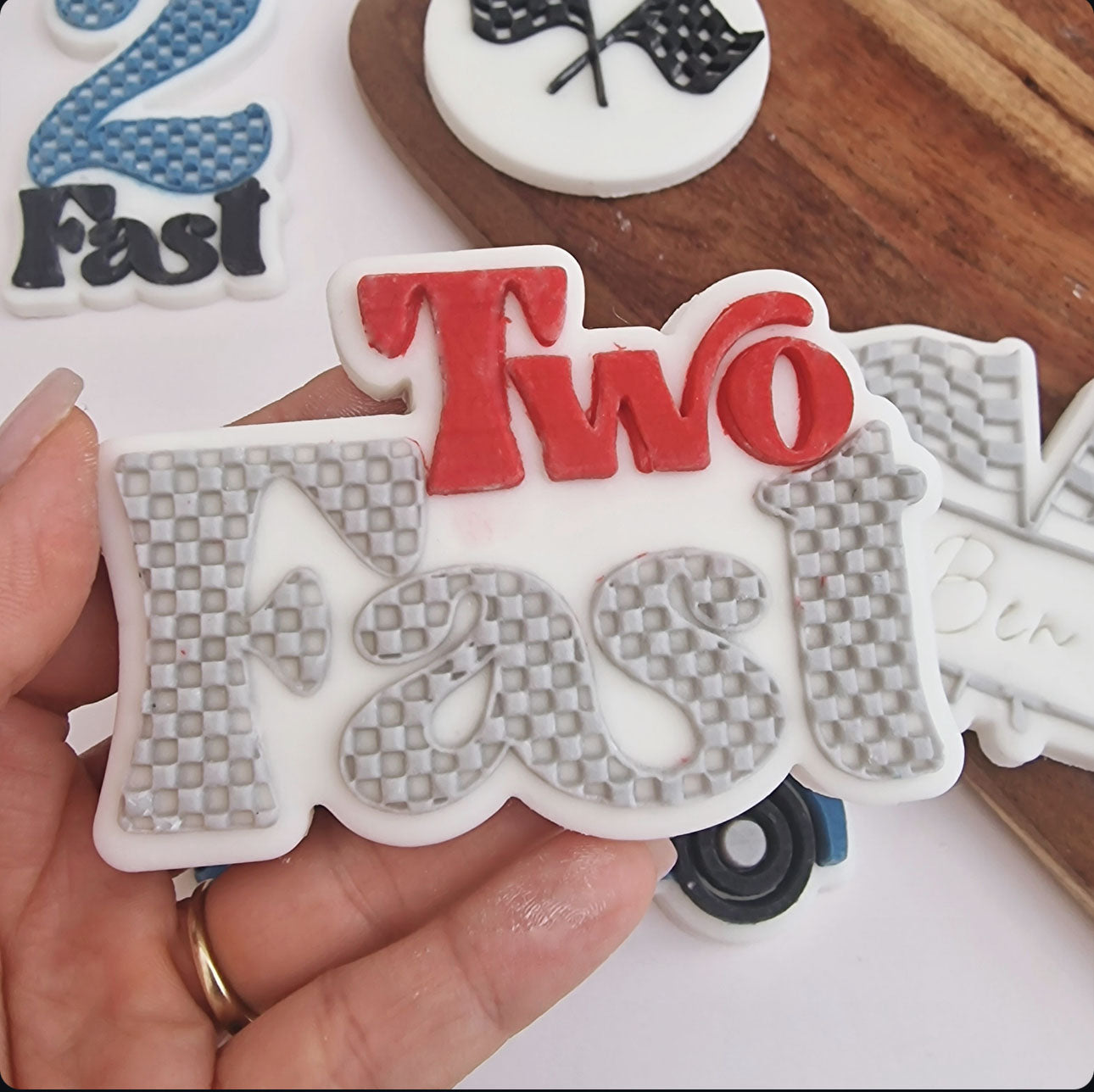 Two Fast  - Stamp and Matching Cutter image 0