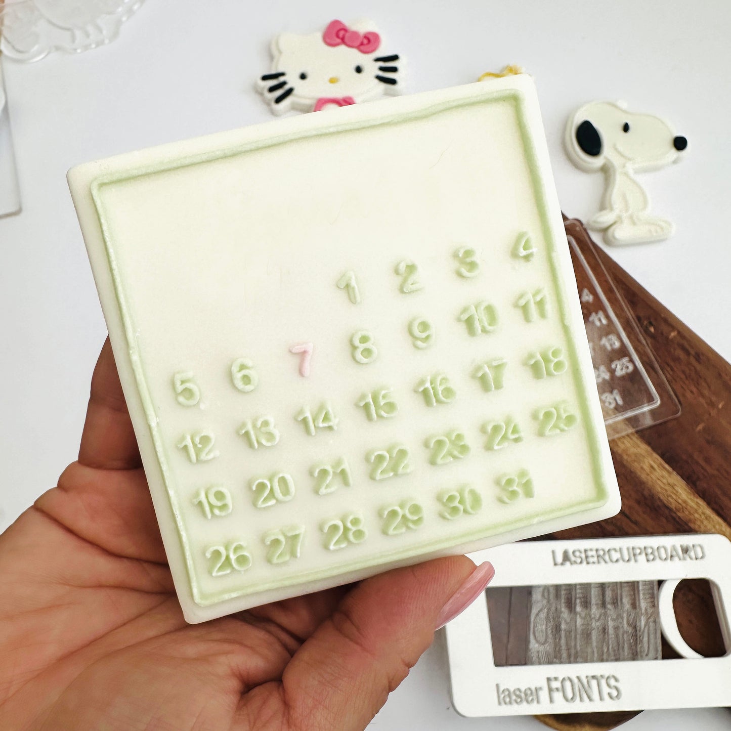 Calendar with blank space  - Stamp and Matching Cutter image 0