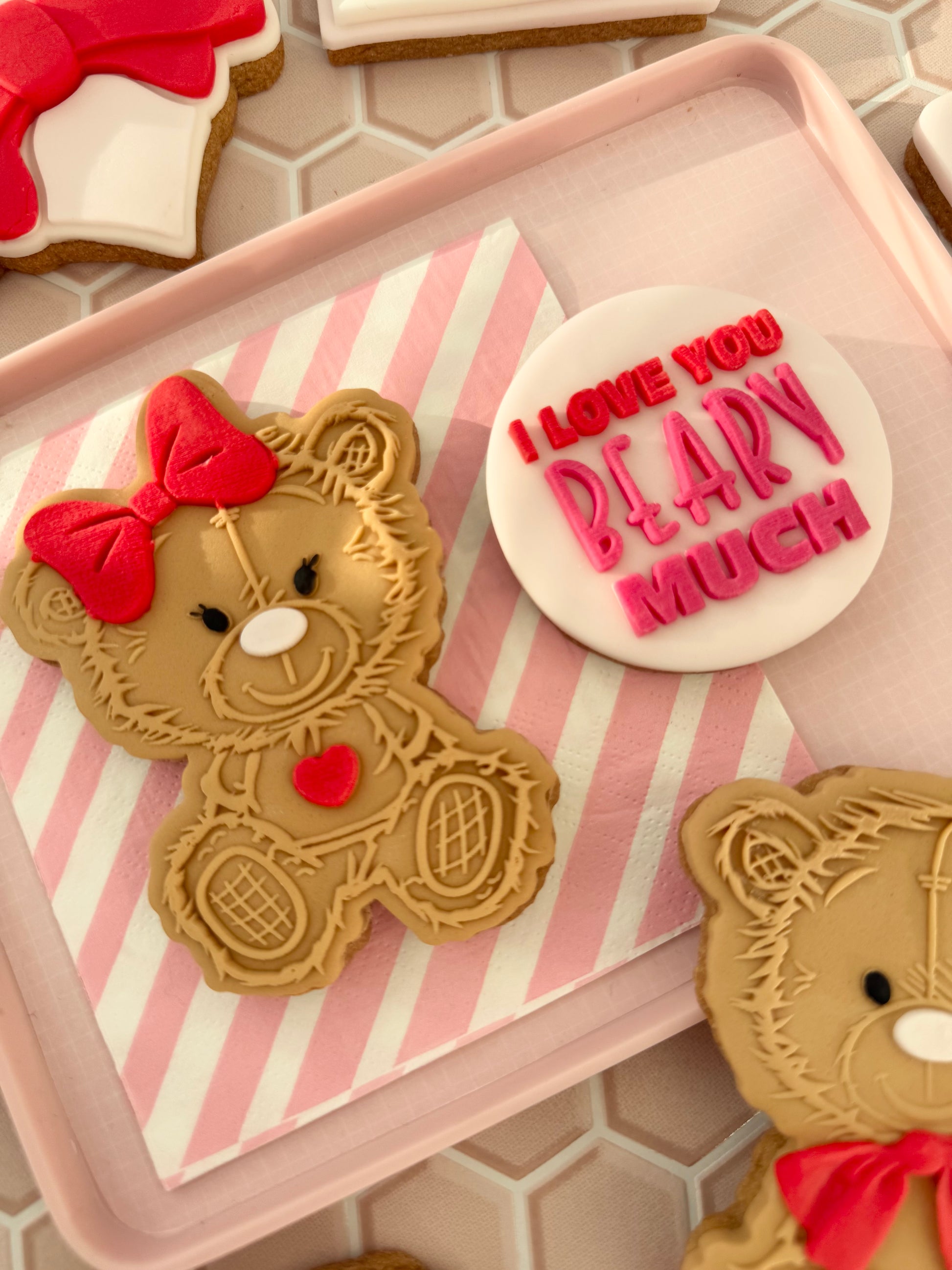 Cute Teddy Girl - Deboss and cutter image 1