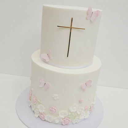 Cross acrylic, cake charm