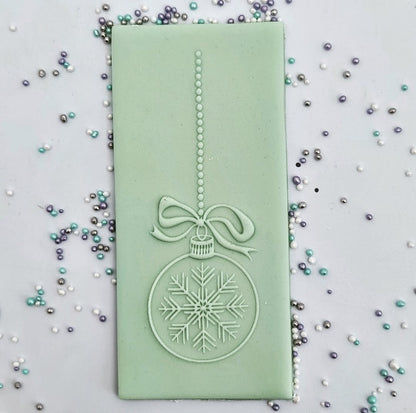 Christmas -Hanging Bauble Deboss and Matching Cutter image 0