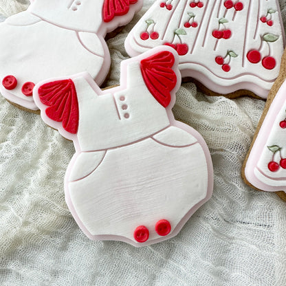 Baby Vintage Onesie  - Stamp and Matching Cutter image 0