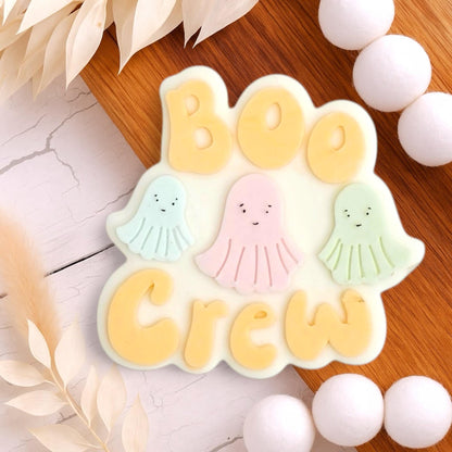 Boo Crew Cookie Embosser Stamp & Cutter: 3D Printed Halloween Design