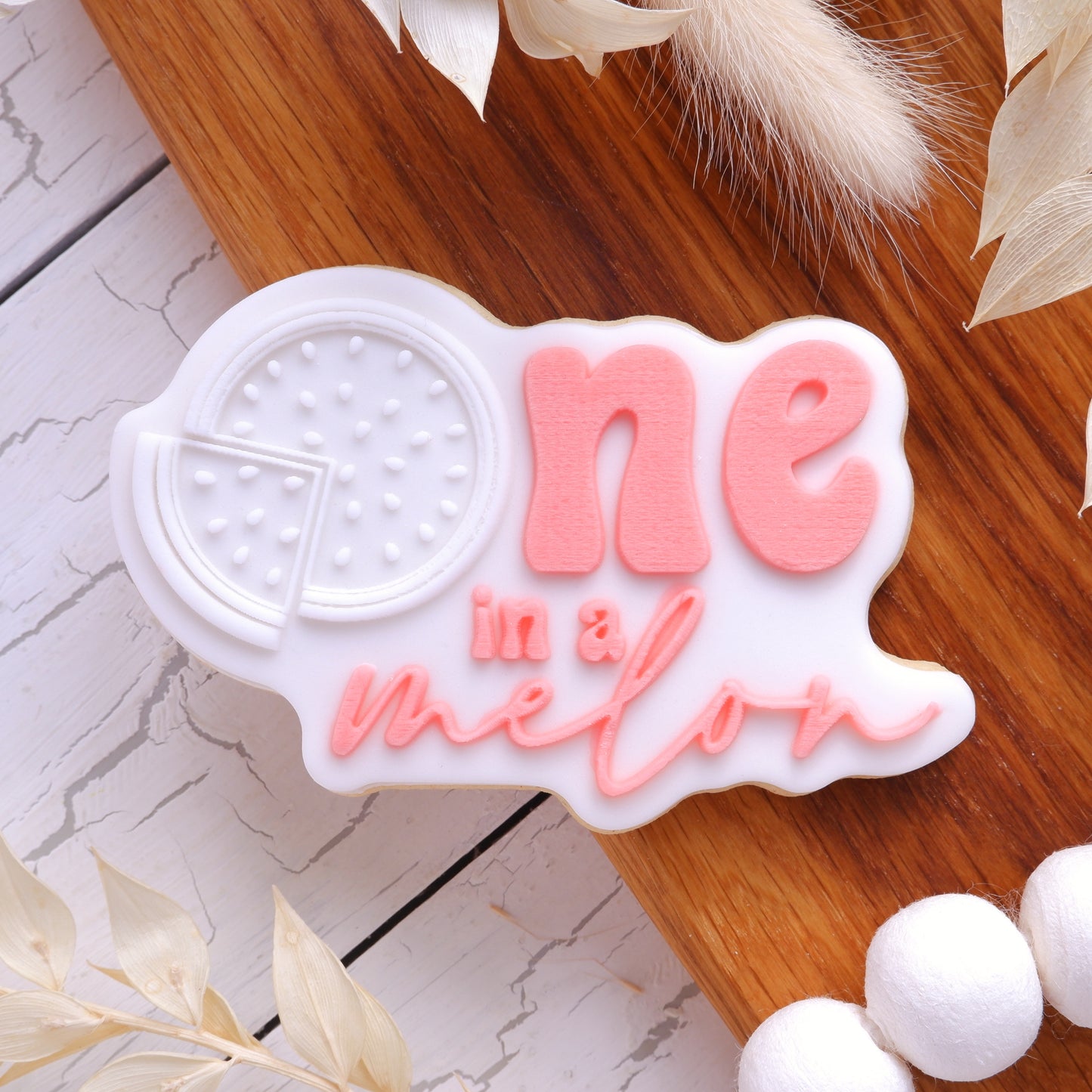 One in a melon - Deboss stamp with matching cutters image 0