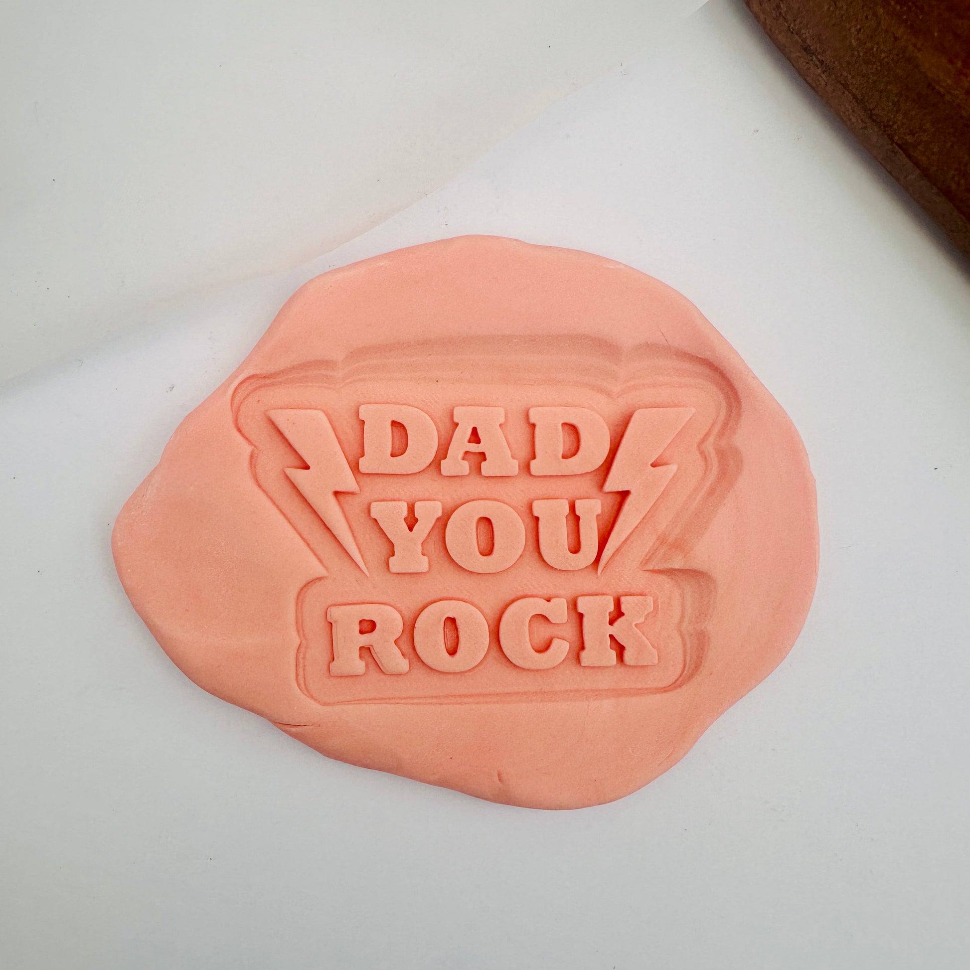 Dad You Rock -PLA stamp and cutter image 1