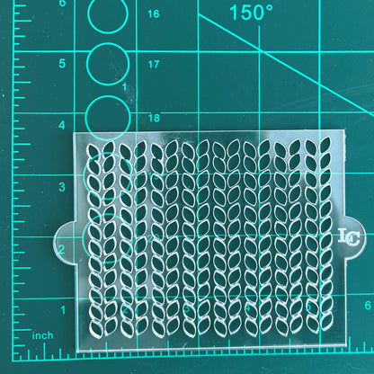 Knitted Pattern - Flat Stencil image 1