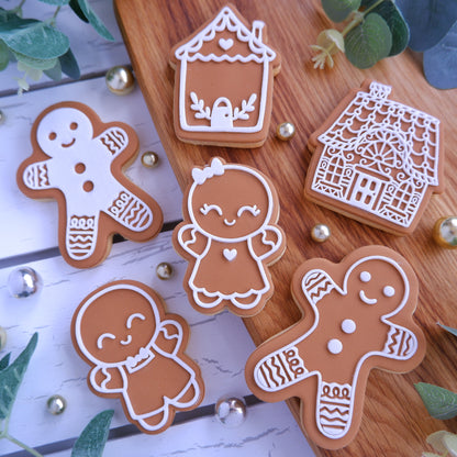 Christmas - Gingerbread House DeBoss and matching Cutter image 1