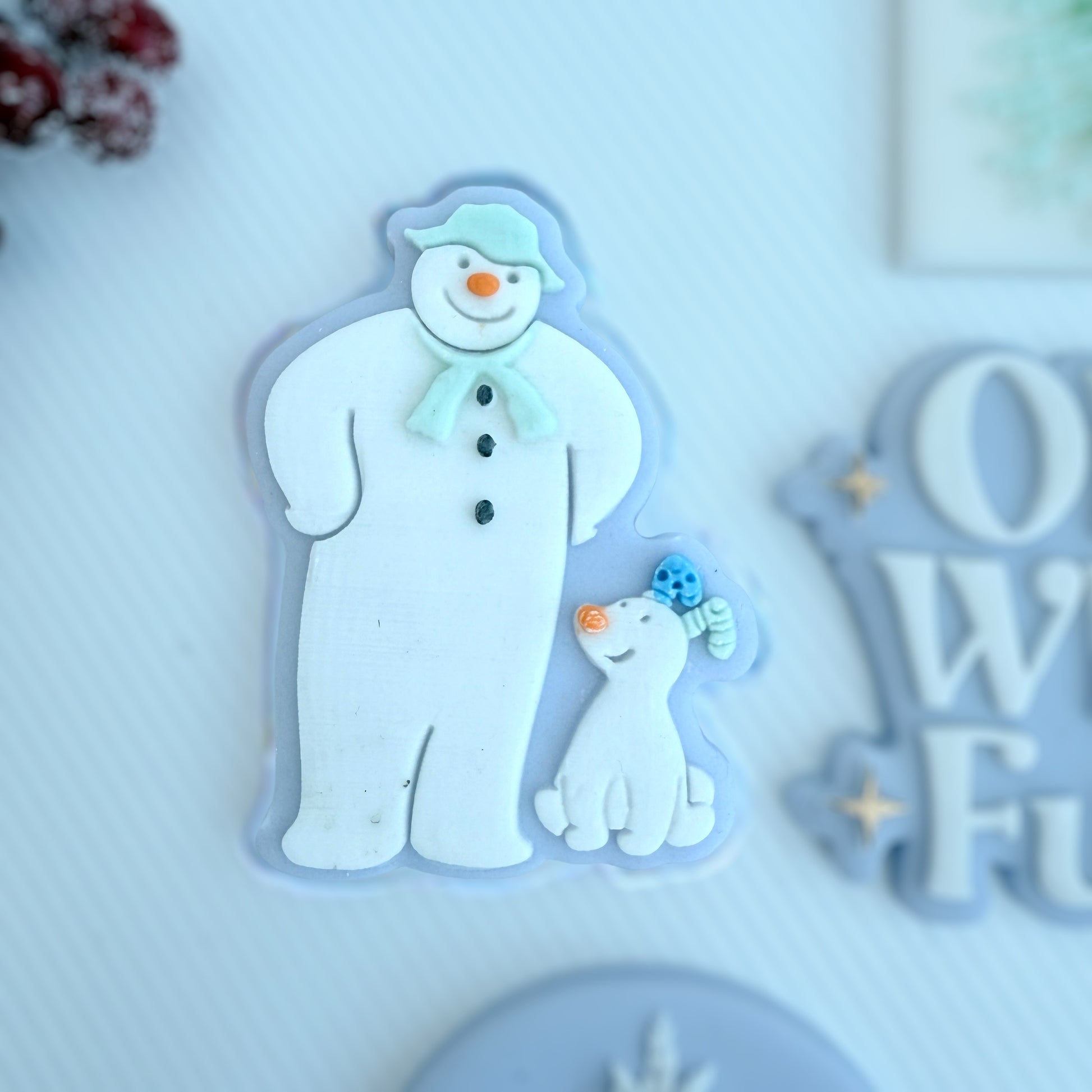 Snowman and snowdog image 1