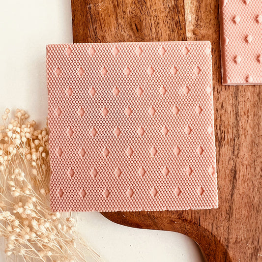 Micro Diamond Pattern DeBoss Big Size Stamp image 0