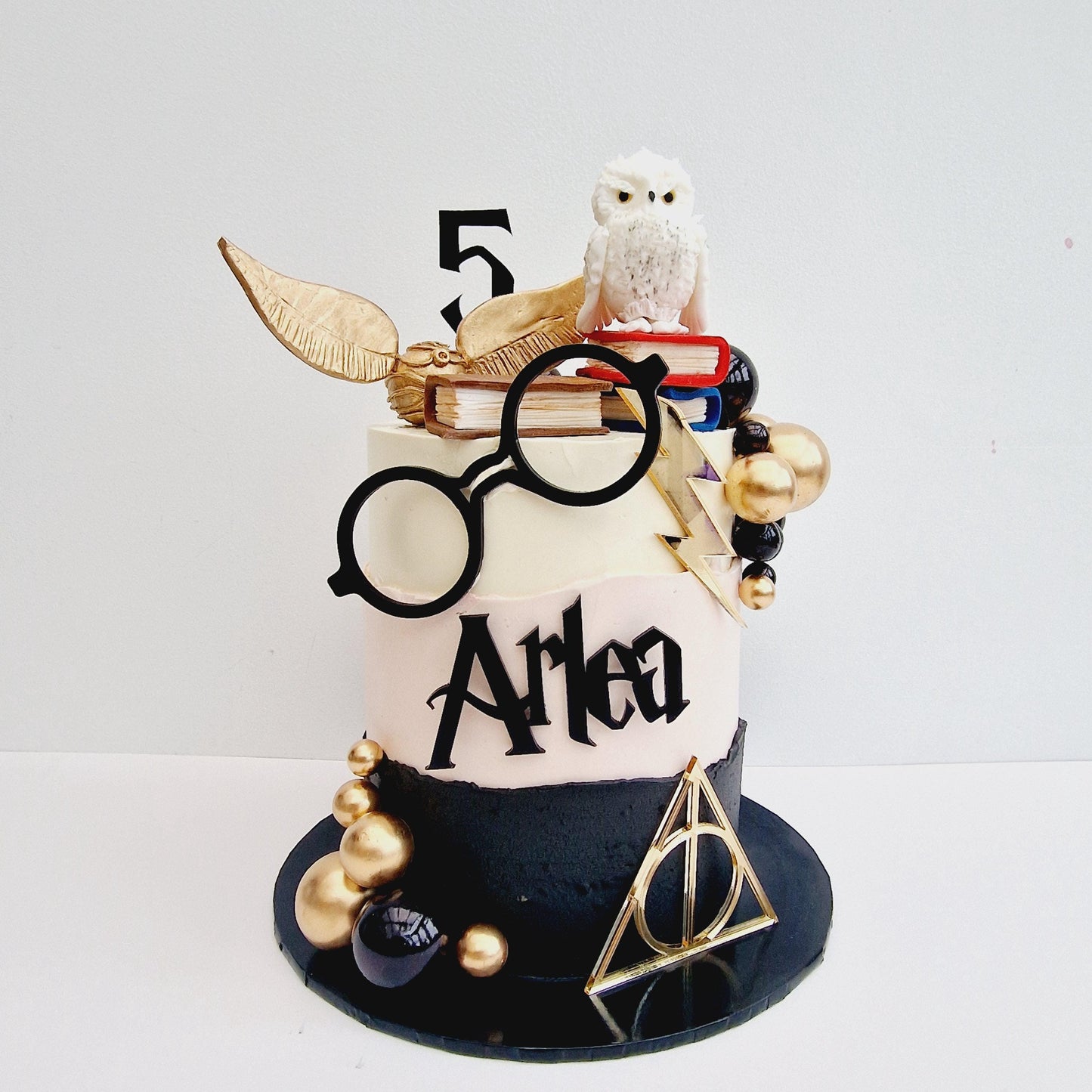 Wizard Cake Topper Set: Acrylic Personalized Birthday Party Decorations