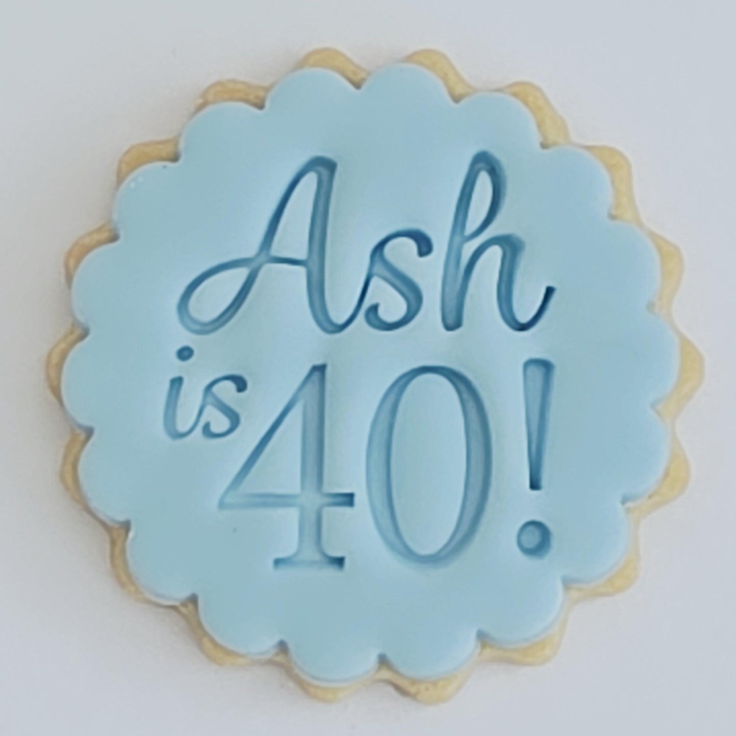 Customised Name and age Cookie Stamp Set