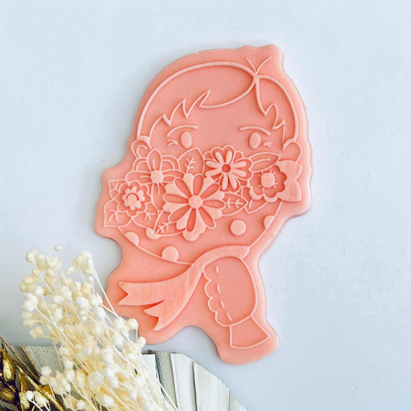 Mother`s Day - Boy  - Deboss Stamp and Matching Cut image 1