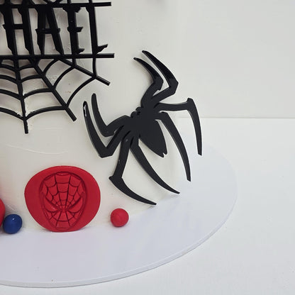 Spider-Man Cake Toppers | Superhero Birthday Party Decorations | Boys Cake Topper Set | Spiderman Theme Party Supplies