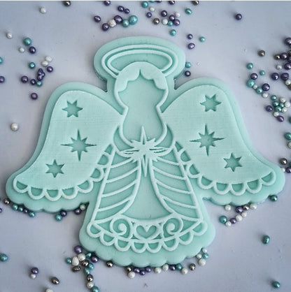 Christmas - Angel 3 Deboss and Matching Cutter image 0