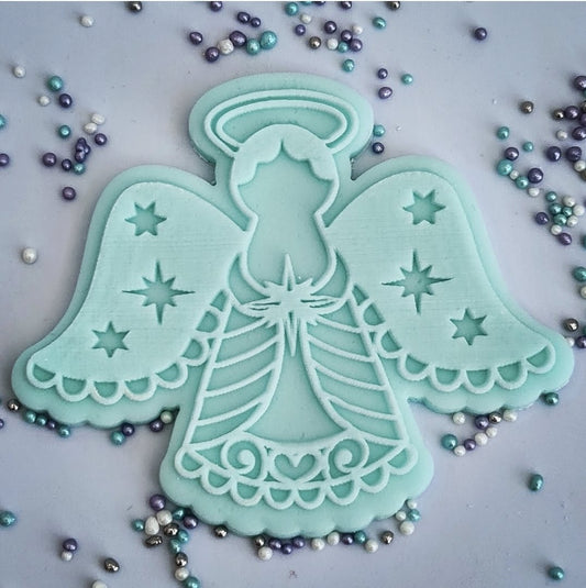 Christmas - Angel 3 Deboss and Matching Cutter image 0