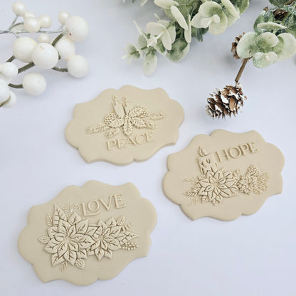 Peace floral - stamp and cutter image 1