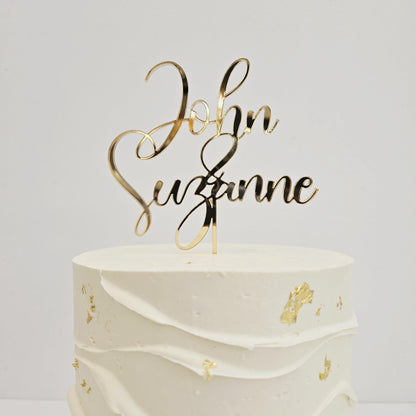 Custom cake topper, Wedding cake topper, Personalized cake topper for wedding