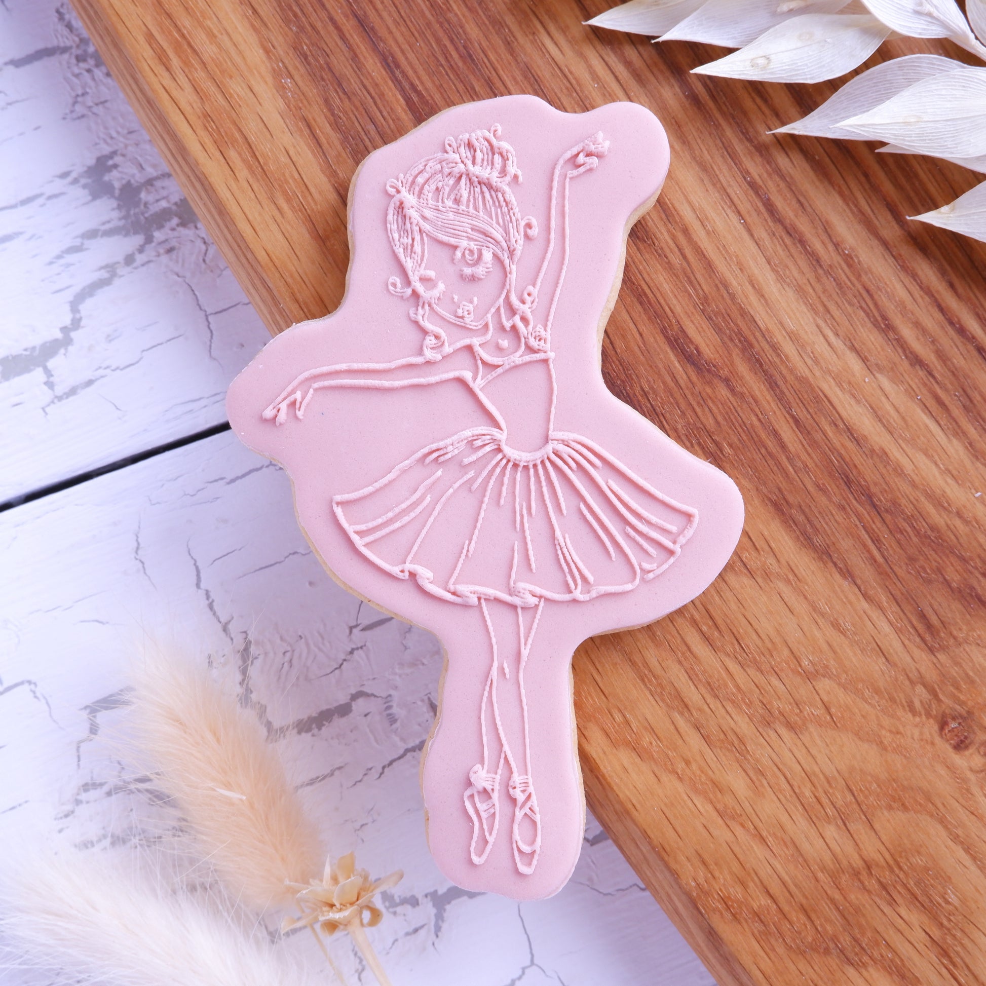 Cute Ballerina - Deboss & Cutter image 0