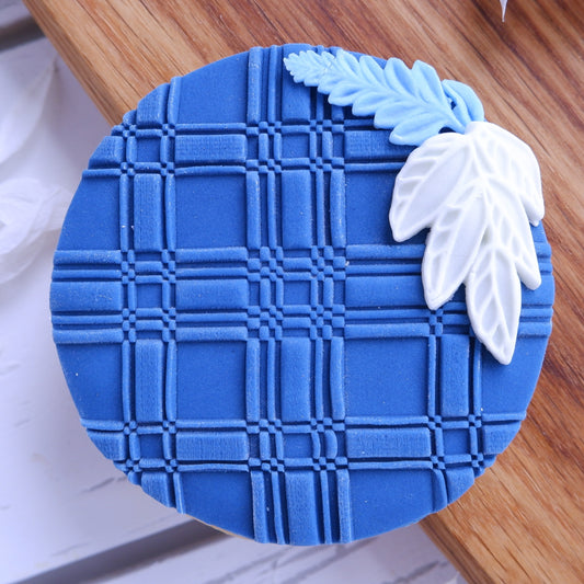 Plaid Pattern DeBoss  Stamp image 0