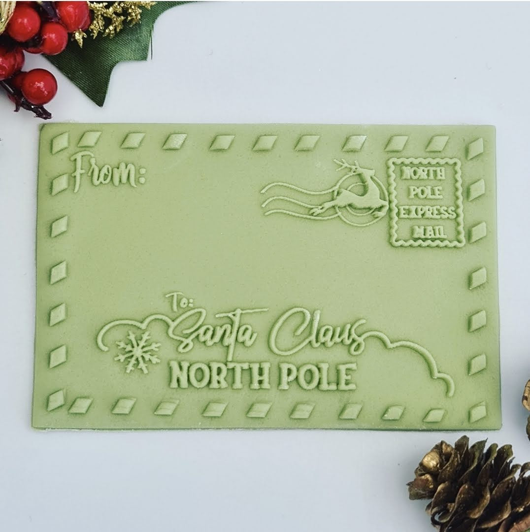 Christmas - Letter to Santa Deboss and Matching Cutter image 0